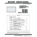 Sharp PN-A601 (serv.man3) Service Manual