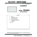 Sharp PN-A601 (serv.man4) Parts Guide
