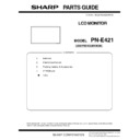 Sharp PN-E421 (serv.man4) Parts Guide