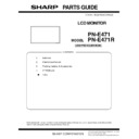 Sharp PN-E471R (serv.man4) Parts Guide