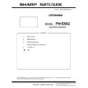 Sharp PN-E602 (serv.man4) Parts Guide