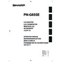 Sharp PN-G655E (serv.man5) User Guide / Operation Manual