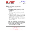 Sharp PN-K321 (serv.man15) Technical Bulletin