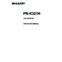 Sharp PN-K321 (serv.man6) User Guide / Operation Manual