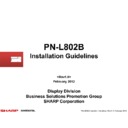 Sharp PN-L802B Handy Guide