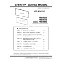 Sharp PN-R603 (serv.man5) Service Manual