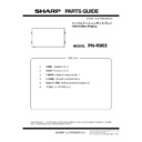 Sharp PN-R903 (serv.man6) Parts Guide