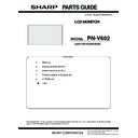 Sharp PN-V602 (serv.man8) Parts Guide