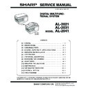 Sharp AL-2031 Service Manual