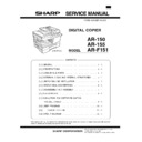 Sharp AR-155 (serv.man11) Service Manual