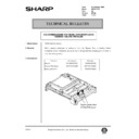 Sharp AR-161 (serv.man153) Technical Bulletin