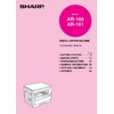 Sharp AR-161 (serv.man21) User Guide / Operation Manual