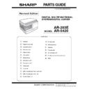 Sharp AR-203 (serv.man6) Parts Guide
