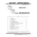 Sharp AR-285 (serv.man15) Service Manual