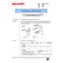 Sharp AR-505 (serv.man74) Technical Bulletin