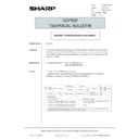 Sharp AR-5132 (serv.man133) Technical Bulletin