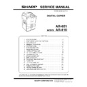Sharp AR-810 (serv.man5) Service Manual