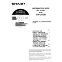 Sharp AR-C172M (serv.man20) User Guide / Operation Manual