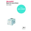 Sharp AR-C200P (serv.man6) User Guide / Operation Manual