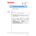 Sharp AR-CF2 (serv.man5) Technical Bulletin