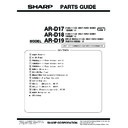 Sharp AR-D17-19 (serv.man9) Parts Guide