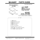 Sharp AR-D21 Parts Guide