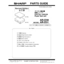 Sharp AR-D30-31 Parts Guide