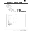 Sharp AR-DE6 (serv.man4) Parts Guide