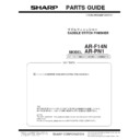 Sharp AR-F14N (serv.man2) Parts Guide