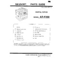 Sharp AR-F200 (serv.man4) Parts Guide