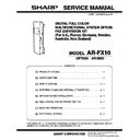 Sharp AR-FX10 Service Manual