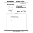 Sharp AR-FX13 (serv.man2) Parts Guide