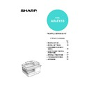Sharp AR-FX13 (serv.man3) User Guide / Operation Manual