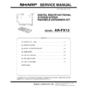 Sharp AR-FX13 Service Manual