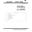 Sharp AR-FX2 (serv.man3) Parts Guide