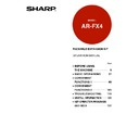 Sharp AR-FX4 (serv.man3) User Guide / Operation Manual