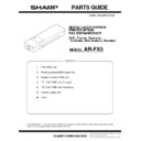 Sharp AR-FX5 (serv.man5) Parts Guide