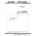 Sharp AR-FX9 (serv.man8) Parts Guide