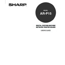 Sharp AR-P15 (serv.man2) User Guide / Operation Manual