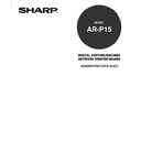 Sharp AR-P15 (serv.man3) User Guide / Operation Manual