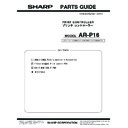 Sharp AR-P16 (serv.man5) Parts Guide