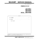 Sharp AR-PE2 (serv.man8) Parts Guide