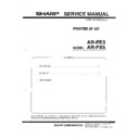 Sharp AR-PE3 (serv.man3) Service Manual