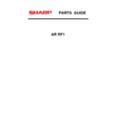 Sharp AR-RF1 Parts Guide