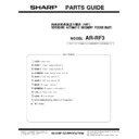 Sharp AR-RF3 (serv.man3) Parts Guide