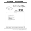 Sharp AR-RP8 (serv.man10) Parts Guide