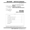 Sharp AR-SP8 Service Manual