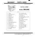 Sharp DM-2000 (serv.man9) Parts Guide