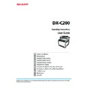 Sharp DX-C200P (serv.man3) User Guide / Operation Manual