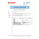 Sharp MX-2300N, MX-2700N, MX-2300G, MX-2700G, MX-2300FG, MX-2700FG (serv.man151) Technical Bulletin